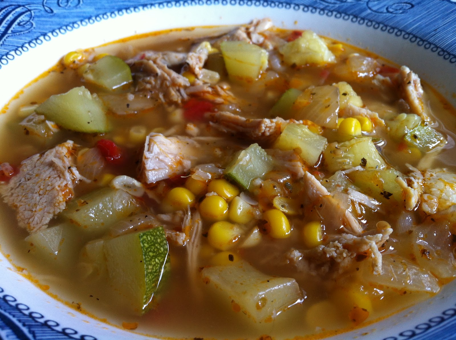 Italian Chicken and Vegetable Soup - Feeding Big